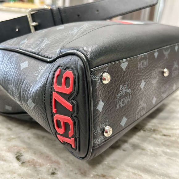 MCM Authentic Large Visetos Monogram Leather Lion Princess Tote Bag - Picture 5 of 9